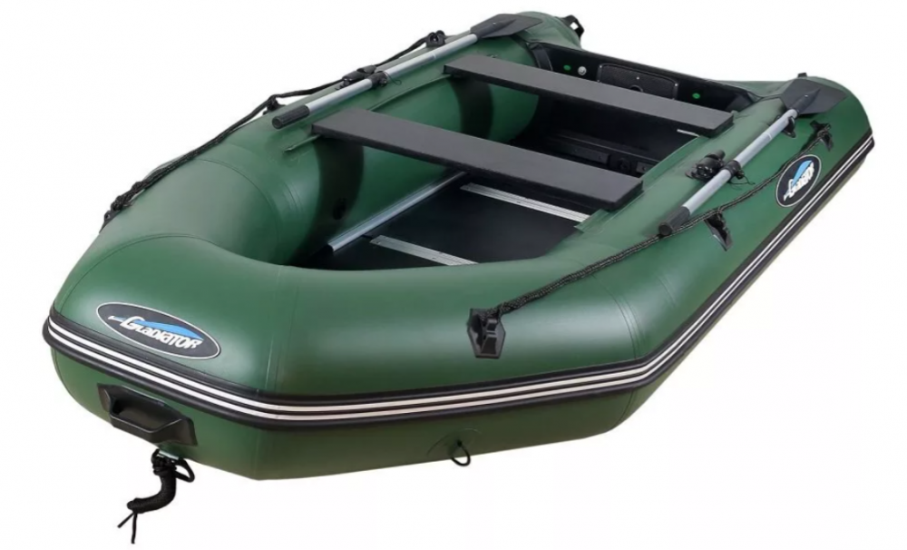 МОТОРНО-ГРЕБНАЯ ЛОДКА ПВХ GLADIATOR А 340 ТК С ФАНЕРНЫМ ПОЛОМ в Хасавюрте