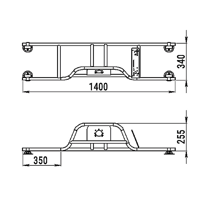Стойка рулевая с бортовым креплением малая в Хасавюрте