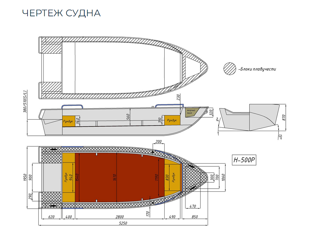 Алюминиевая лодка Неман-500 P в Хасавюрте