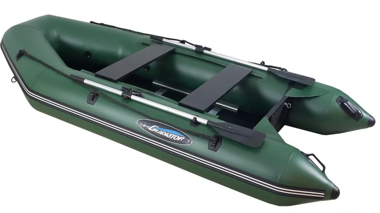 МОТОРНО-ГРЕБНАЯ ЛОДКА ПВХ GLADIATOR A 320 ТК С ФАНЕРНЫМ ПОЛОМ в Хасавюрте