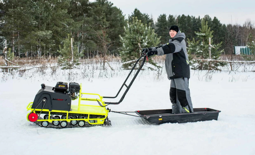 Мотобуксировщик Бурлак ХОЗЯИН-1 (капот ткань) в Хасавюрте