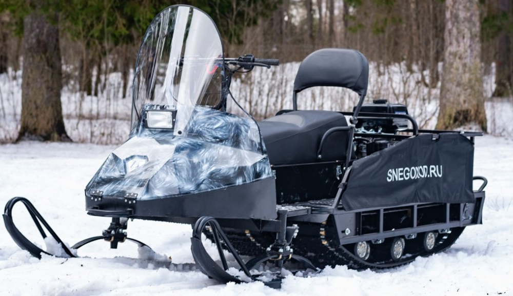 Миниснегоход Бурлак Егерь Экспедитор 15 л.с. , реверс, тормоз, капот белый в Хасавюрте