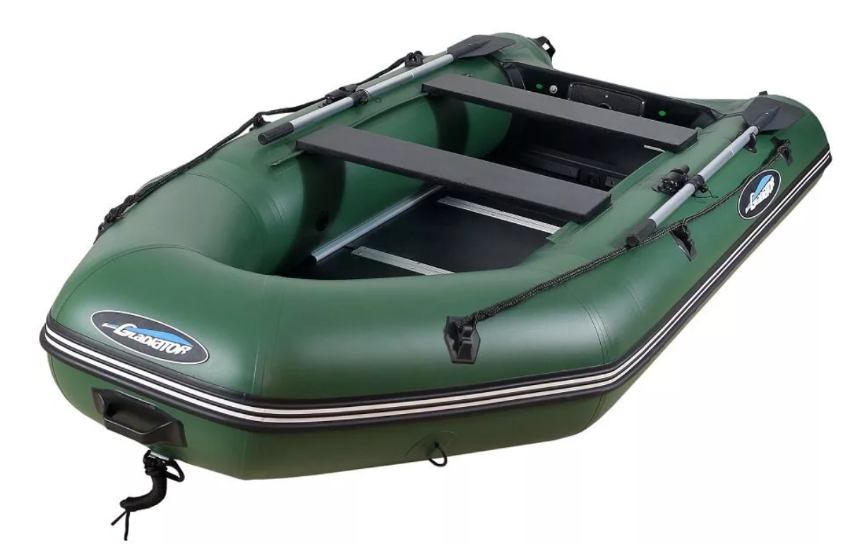 МОТОРНО-ГРЕБНАЯ ЛОДКА ПВХ GLADIATOR A 320 ТК С ФАНЕРНЫМ ПОЛОМ в Хасавюрте