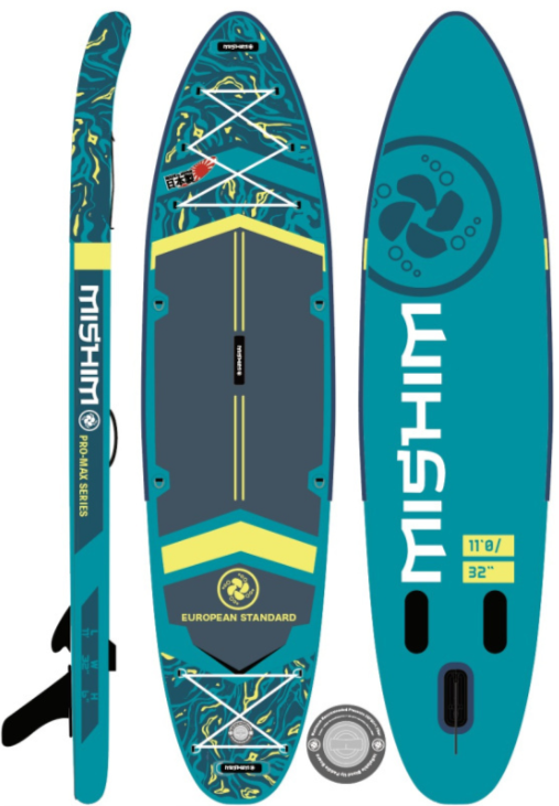 SUP (САП) Доска MISHIMO PRO-MAX Light Teal 12,6’ (385см) в Хасавюрте