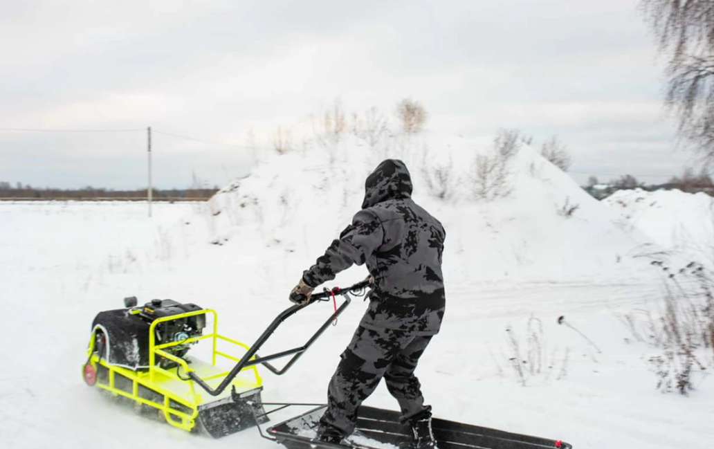 Мотобуксировщик Бурлак ХОЗЯИН-1 (капот ткань) в Хасавюрте