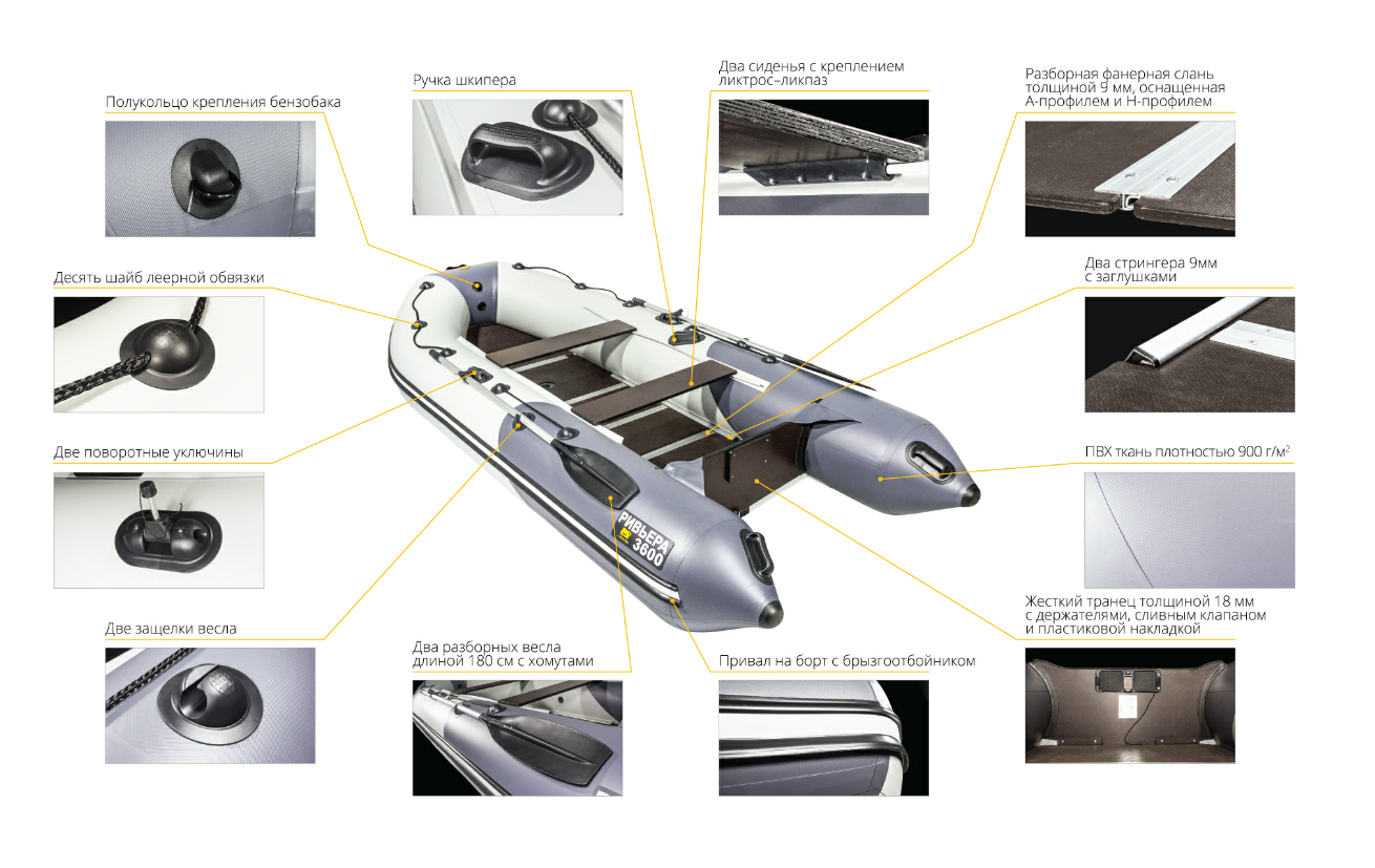 Лодка Ривьера Компакт 3600 СК в Хасавюрте