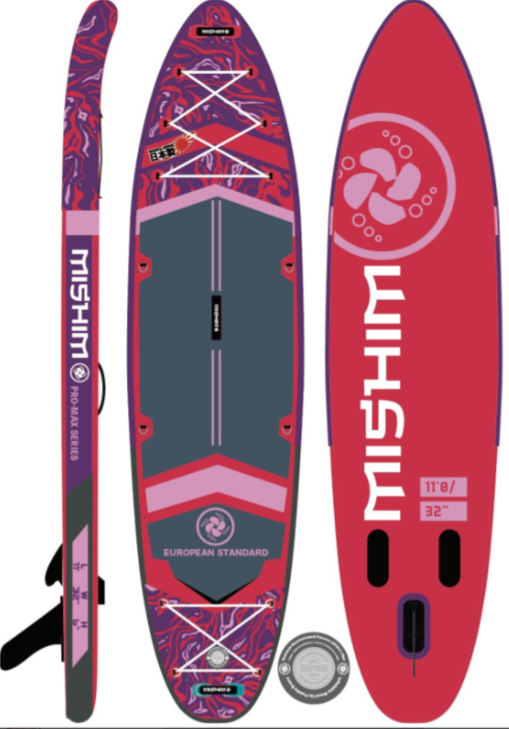 SUP (САП) Доска MISHIMO PRO-MAX Viva Magenta 10.6’ (320см) в Хасавюрте