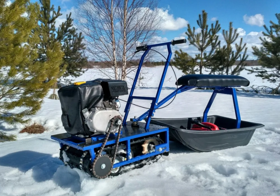 Мини-мотобуксировщик Альбатрос-М с фарой в Хасавюрте