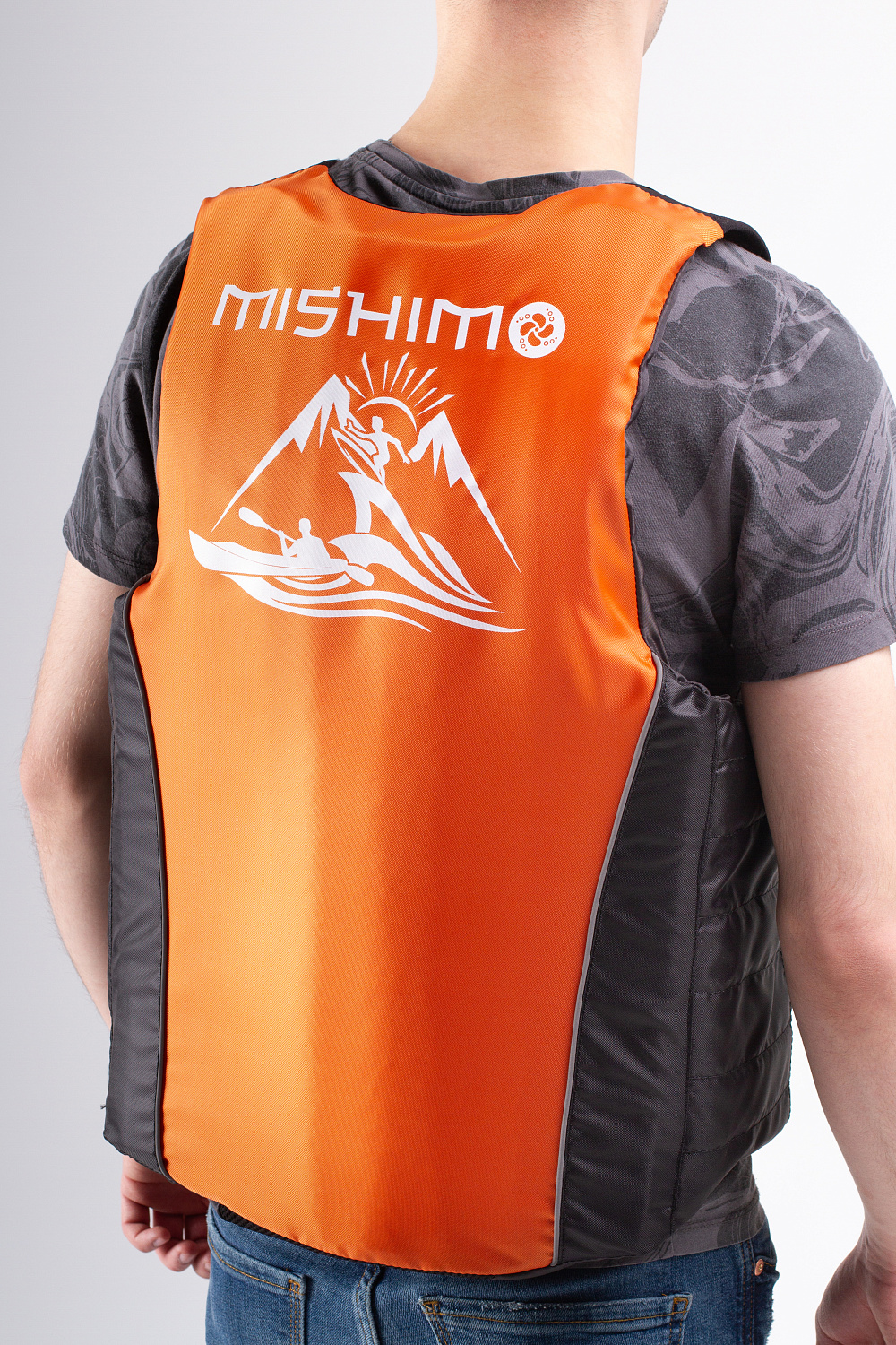 Жилет спасательный MISHIMO PRO Премиум качества Черно-оранжевый в Хасавюрте